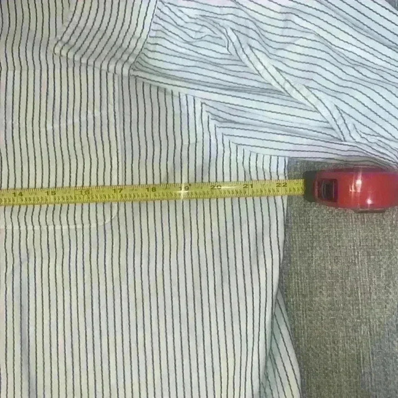 Duck Head Men's Size XLarge Blue Striped Long Sleeve Button Down Shirt sku 039 - Picture 3 of 5